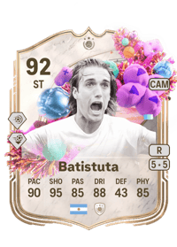 Gabriel Batistuta FUT Birthday Icon 92 OVR
