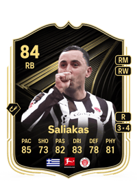 Manolis Saliakas Team of the Week 84 OVR