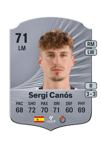 Sergi Canós Rare 71 OVR