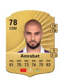 Sofyan Amrabat Rare 78 OVR