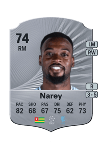 Khaled Narey Rare 74 OVR