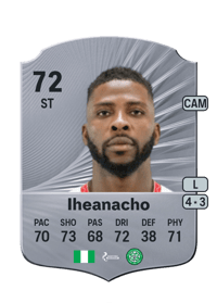 Kelechi Iheanacho Rare 72 OVR
