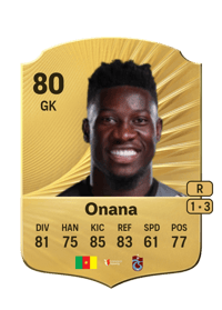 André Onana Rare 80 OVR