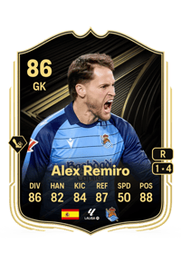 Álex Remiro Team of the Week 86 OVR