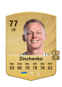 Oleksandr Zinchenko Common 77 OVR