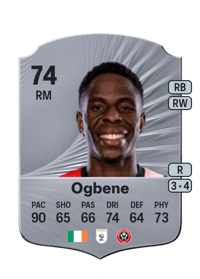 Chiedozie Ogbene Rare 74 OVR