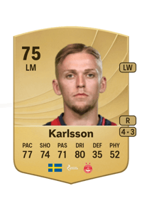 Jesper Karlsson Common 75 OVR