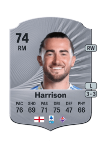 Jack Harrison Rare 74 OVR