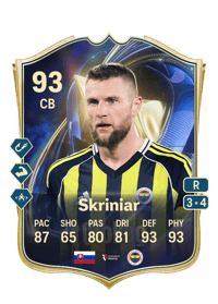 Milan Škriniar Team of the Season 93 OVR