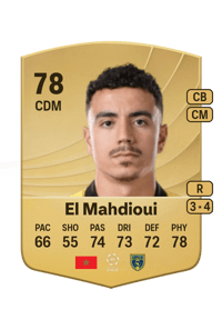 Aschraf El Mahdioui Common 78 OVR