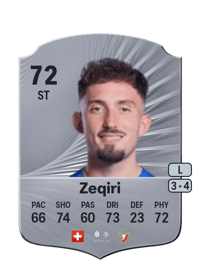 Andi Zeqiri Rare 72 OVR