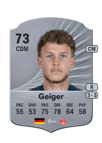 Dennis Geiger Rare 73 OVR