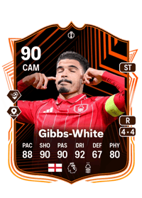 Morgan Gibbs-White UEL Road to the Final 90 OVR