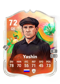 Lev Yashin World Tour Silver Stars 72 OVR