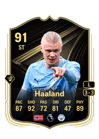 Erling Haaland Team of the Week 91 OVR