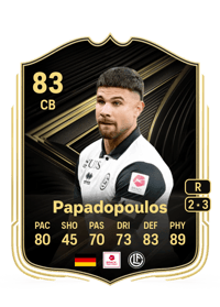 Antonios Papadopoulos Team of the Week 83 OVR