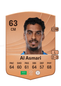 Ali Al Asmari Common 63 OVR