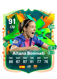 Aitana Bonmatí Joga Bonito 91 OVR