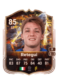 Mateo Retegui Cornerstones 85 OVR