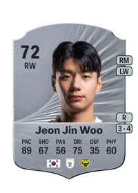 Jeon Jin Woo Rare 72 OVR
