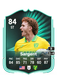 Josh Sargent SQUAD FOUNDATIONS 84 OVR