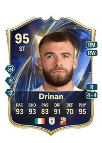 Aaron Drinan Team of the Season 95 OVR