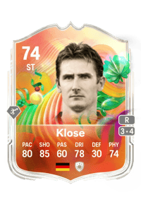 Miroslav Klose World Tour Silver Stars 74 OVR