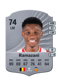 Largie Ramazani Rare 74 OVR