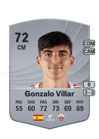 Gonzalo Villar Common 72 OVR