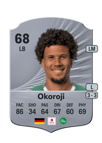 Chima Okoroji Rare 68 OVR
