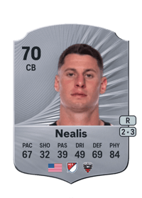 Sean Nealis Rare 70 OVR