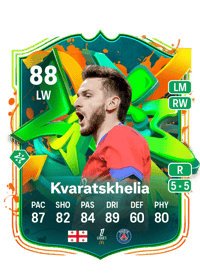 Khvicha Kvaratskhelia Joga Bonito 88 OVR