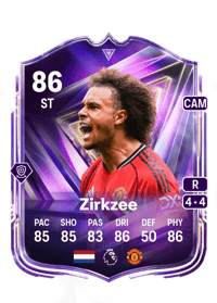 Joshua Zirkzee FC Pro Live 86 OVR