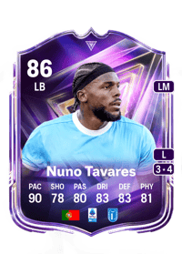 Nuno Tavares FC Pro Live 86 OVR