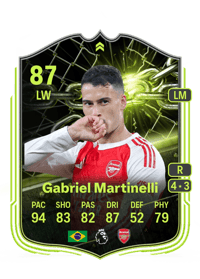 Gabriel Martinelli Showdown Plus 87 OVR