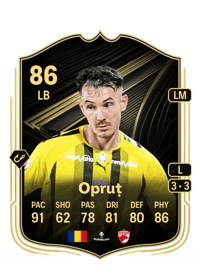 Raul Opruț Team of the Week 86 OVR