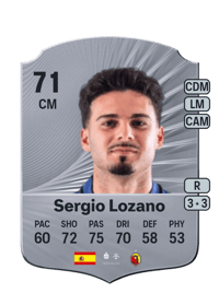 Sergio Lozano Rare 71 OVR