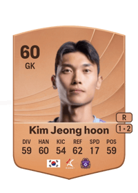 Kim Jeong hoon Common 60 OVR