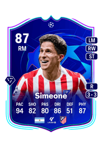 Giuliano Simeone UCL Road to the Knockouts 87 OVR