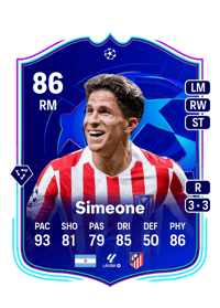 Giuliano Simeone UCL Road to the Knockouts 86 OVR