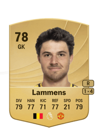 Senne Lammens Common 78 OVR