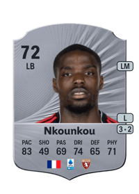 Niels Nkounkou Rare 72 OVR