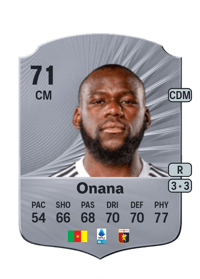 Jean Onana Rare 71 OVR