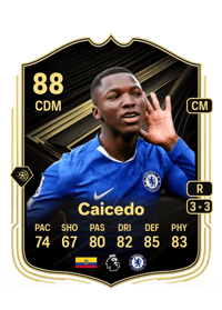 Moisés Caicedo Team of the Week 88 OVR
