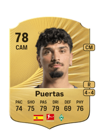 Cameron Puertas Rare 78 OVR