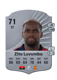 Zito Luvumbo Rare 71 OVR