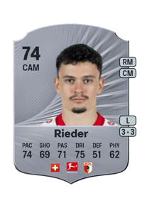 Fabian Rieder Rare 74 OVR