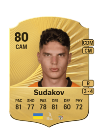 Georgiy Sudakov Rare 80 OVR