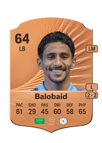 Saad Balobaid Rare 64 OVR