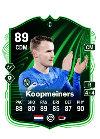 Peer Koopmeiners UECL Road to the Final 89 OVR